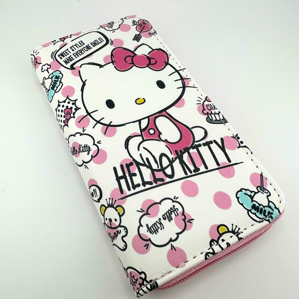 Hello Kitty White Zipper Wallet Brand new